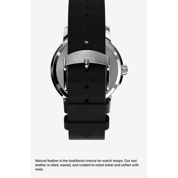 Timex Marlin Automatic 40mm Blue Dial Black Leather Men’s Watch TW2W93100 - Picture 11 of 12